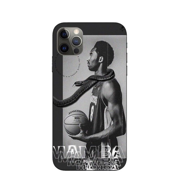 Coque - Maniacase - Iphone 12 Pro Max - Noir - Kobe Bryant - Souple