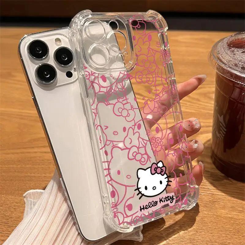 Милый прозрачный чехол Hello Kitty для Huawei Honor 600 400 Lite 5G 400 Pro X9B X6C X7D X8D X6D X5C 5G Мягкий противоударный чехол