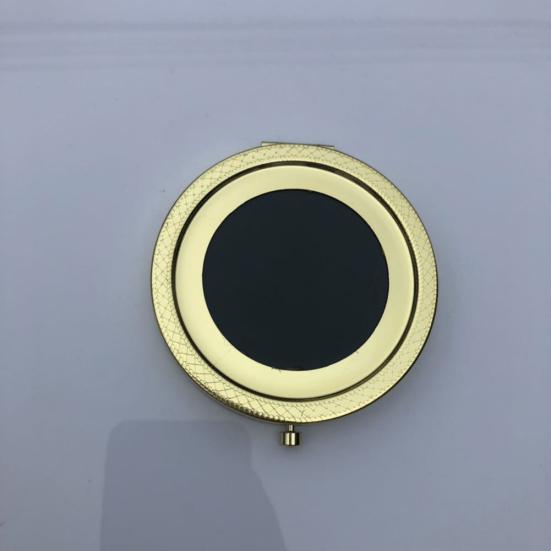 Ретро Матовое Круглое Карманное Зеркало для Макияжа Портативное Двустороннее Складное Увеличительное