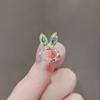 Sweet Cute Rabbit Flower  Brooches For Boutique Small Size Animal Badges