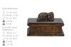Pekingese, Pekinese, Peke – Urn for dog ashes, classic urn with a statuette | Art-Dog