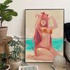 Аниме DARLING In The FRANXX плакат винтажная комната домашний бар кафе декоративная картина маслом настенное искусство