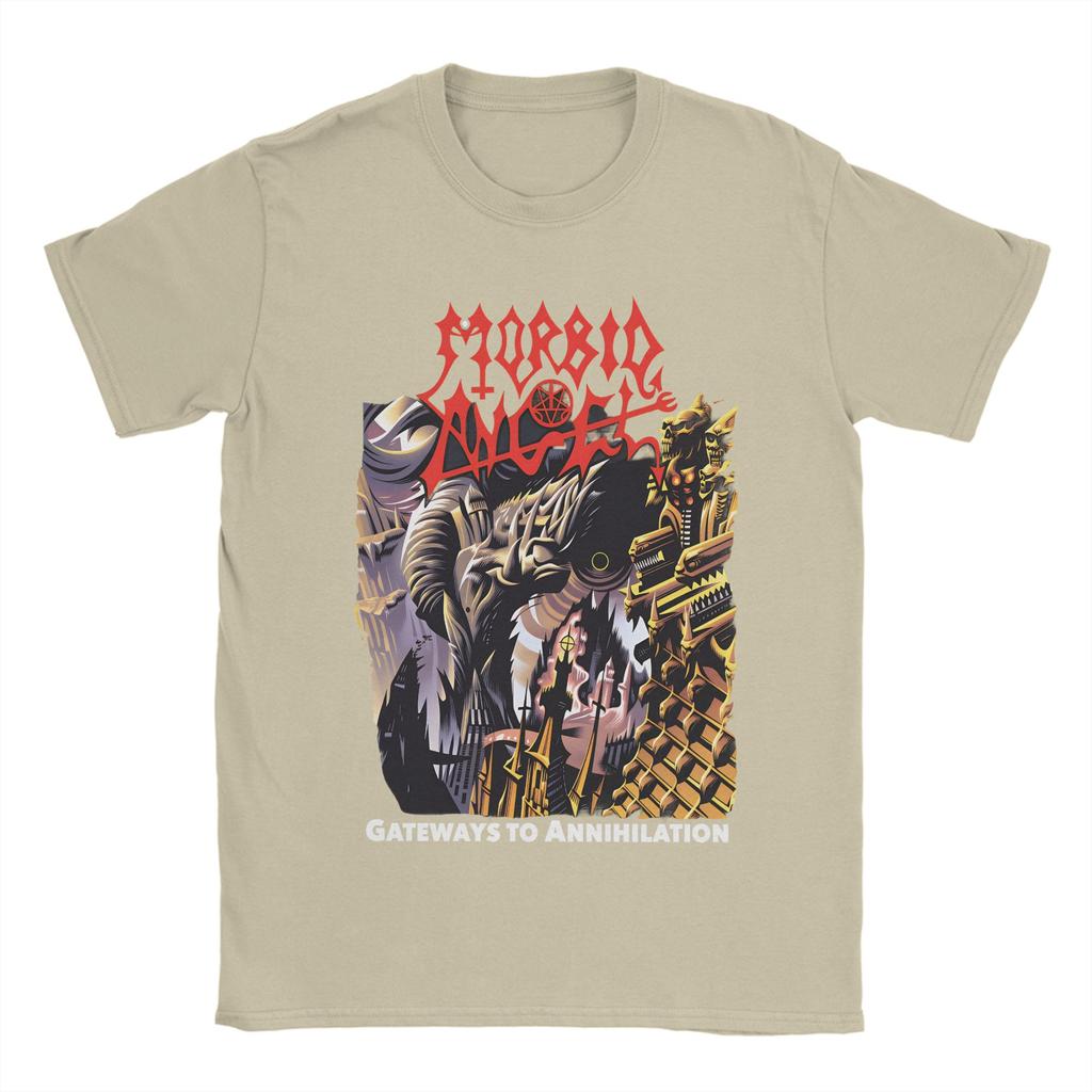 Death Metal Band T Shirts for Men 100 Cotton Funny TShirt Round Collar Tee Shirt Short Sleeve Clothes Gift Idea
