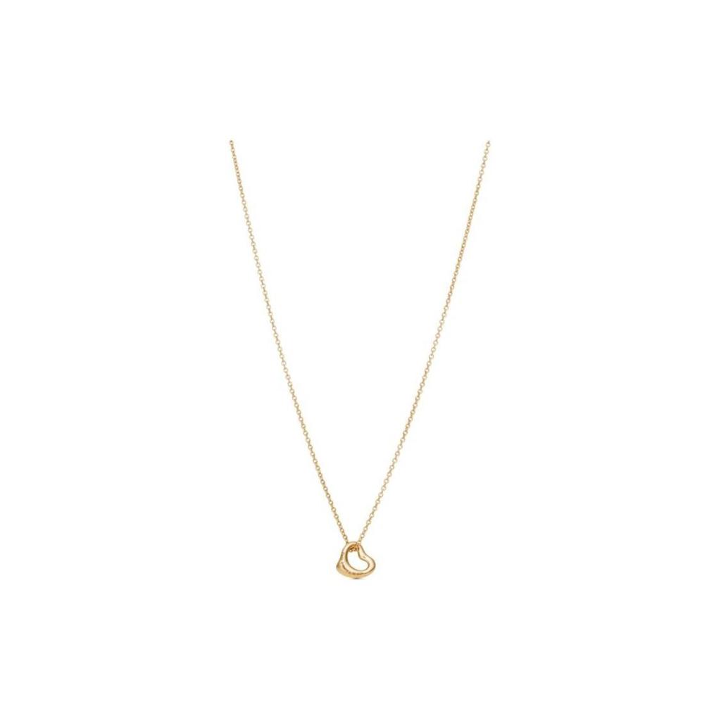 Tiffany И Ко. Ожерелье Elsa Peretti® Open Heart Женское ожерелье 18K-Желтое-Золото 60957398