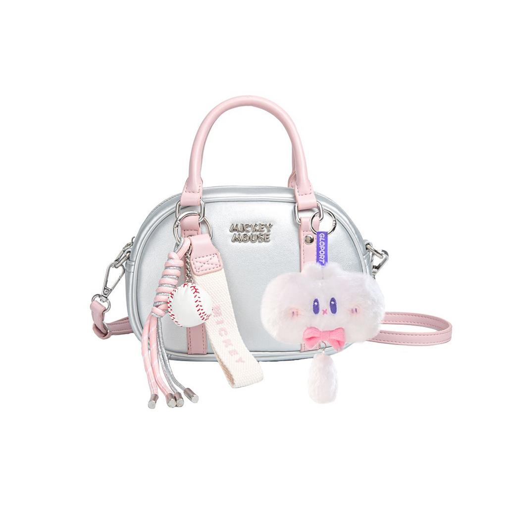 New Disney Mickey Synthetic Leather One Shoulder Crossbody Portable Bag Boston Bag Women's Multicolor BMK-72752