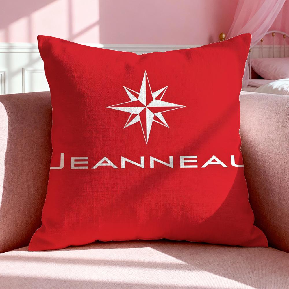 Brand JJeanneau Cushion Cover Breathable Linen Pillowcase Summer Odorless EcoFriendly Invisible Zipper Washable
