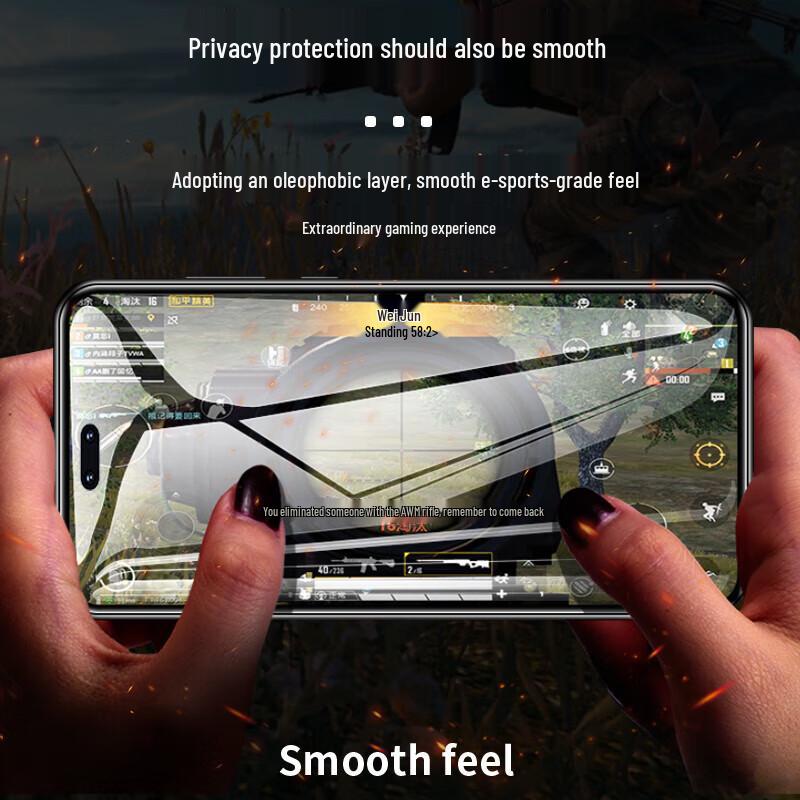 Защитное стекло Smorss Anti-Peep для экрана Honor Magic6 Pro