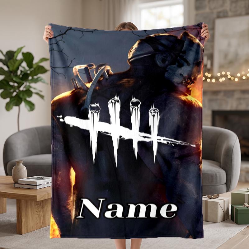 Dead by Daylight Custom Flannel Blankets Soft Warm Cozy Throws for Home Decor Holiday Gifts
