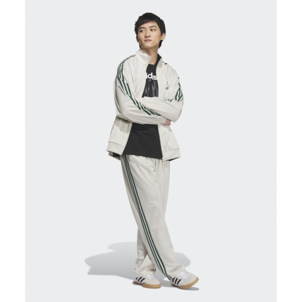 adidas Bb Track Top светло-бежевый зеленый Jd5266