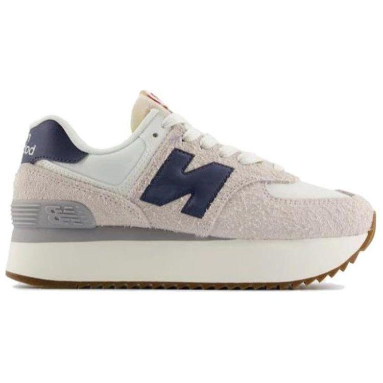 New Balance 574+ Moonbeam Dark Arctic Grey Женские кроссовки Крем-морская соль WL574ZQA