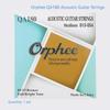 Струны для акустической гитары Orphee QA Высокоуглеродистая сталь Шестигранный сердечник Нанопокрытие Латунная обмотка Части и аксессуары для гитары