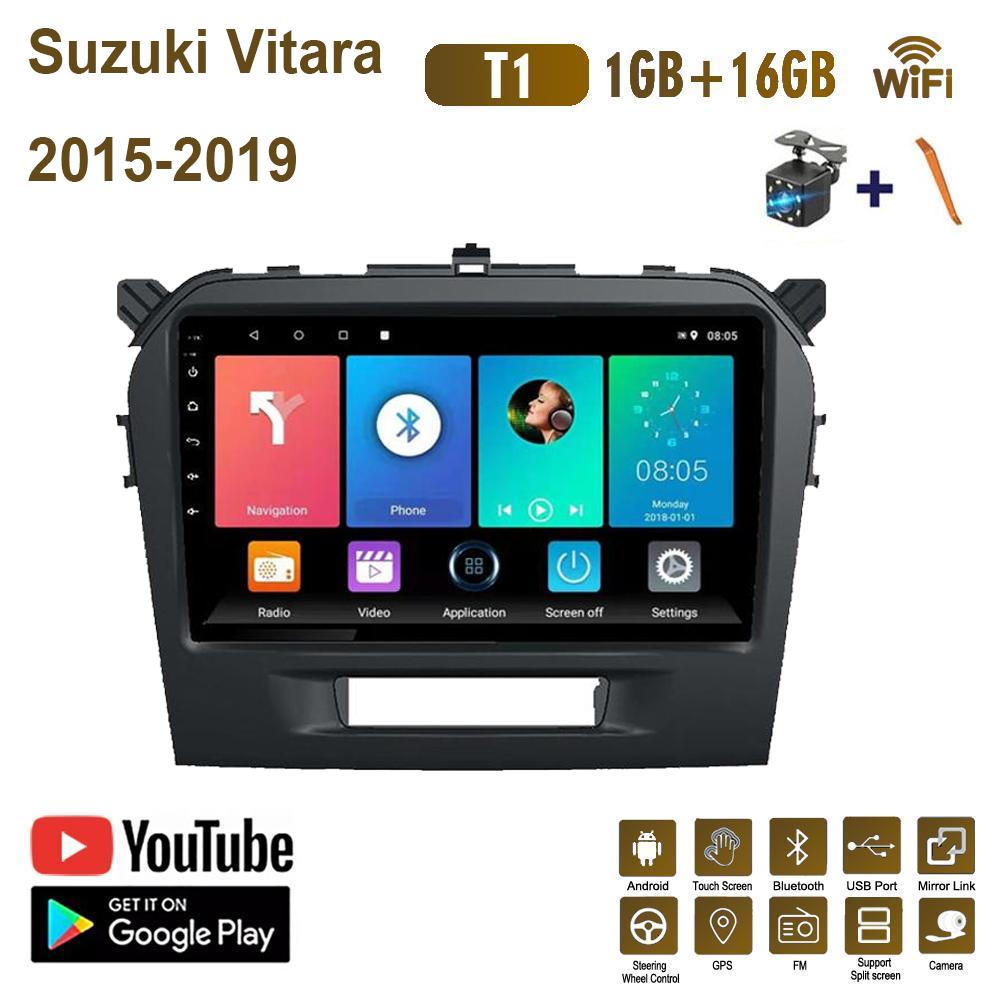 Автомобильный радиоприемник на базе Android Carplay для Suzuki Vitara 2015-2019, мультимедийный видеоплеер, GPS-навигация, WIFI, 2 + 32 ГБ