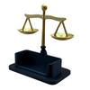 Подставка для визиток Весы правосудия Подставка для карточек Практичный декоративный настольный органайзер для юридического офиса и профессионального использования