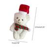 Christmas Bear Ornament Cute Holiday Decor Christmas Tree Pendant Fine Craftsmanship Adjustable Pose Bear Charm for Kids