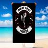Quick Dry Beach Towel Muay Thai Gym Pattern, Lightweight Absorbent Towel for Pool Beach Vacation Use