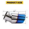 Auto Pipe Car Exhaust Tip Tail Muffler Stainless Steel Replacement Accessories D