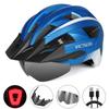 VICTGOAL MTB Road Bike Helmet for Men Women Visor Goggles LED Rear Light Mountain Bicycle Helmet Adults Racing Cycling Helmets