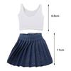 Vest Denim Skirt for 1/3 BJD Doll 24inch 60cm Girl Birthday Gifts