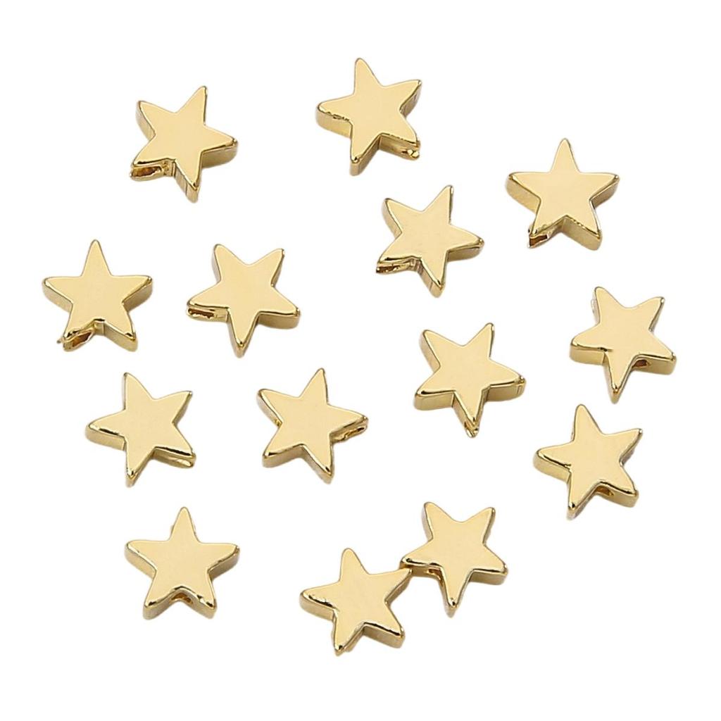 Copper Pentagram Separated Beads For DIY Jewelry Making Craft Accessories