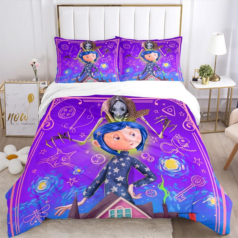 Alien Sky Print 3Pcs Bedding Setduvet Cover With 2 Bedropillowcase Home Birthday Gift