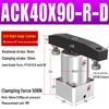 Пневмоцилиндр с поворотным зажимом 180° SRC25, Угловой пресс ACK32/40/50/63*90R/L