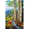 DIY 5D Diamond Painting Forest Creek Full Round Drill Scenic Diamond Embroidery Cross Stitch Mosaic Kits Wall Art Home Decor