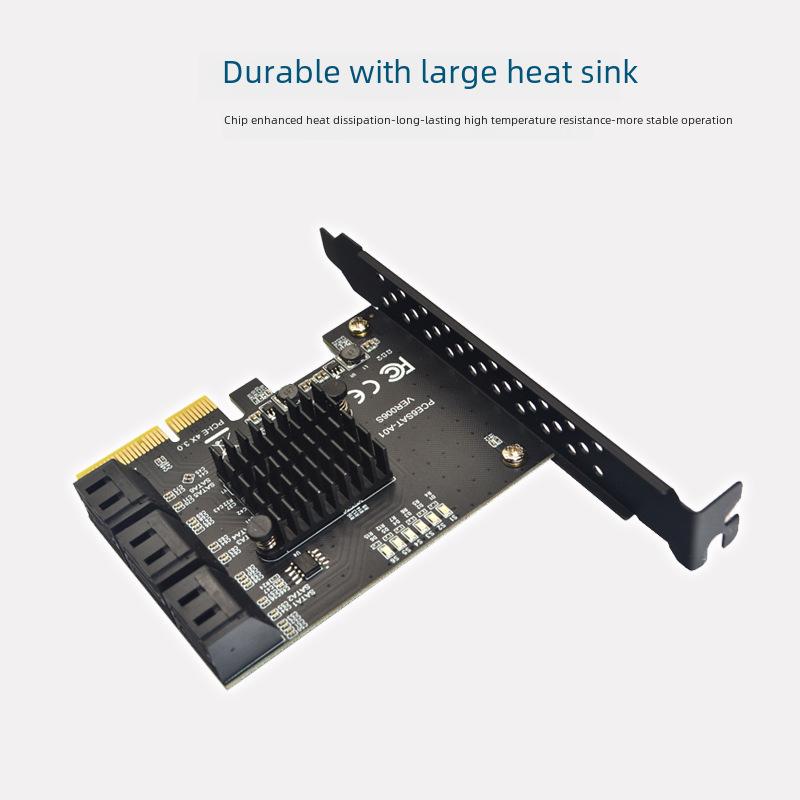 Плата расширения PCIe 6G SATA 3.0: 6, 8 или 10 портов, ASMedia ASM1166, PCI-E 3.0 GEN 3