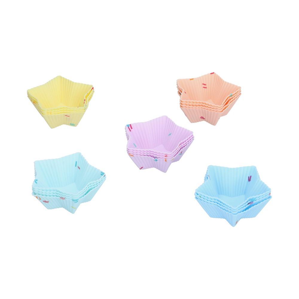 20pcs Food Grade Silicone Baking Cup Heat Resistant French Pastry Baking Mold Home Baking