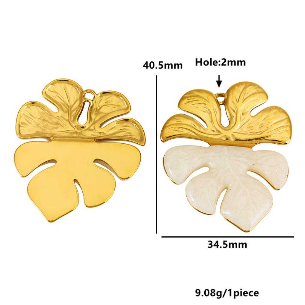 Ocean Theme Beach Pendants Necklace Stainless Steel Conch Charm Pendant DIY Necklace Earrin