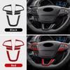 Для Ford Focus SE Ecoboost 2015 2016 2017 2018 Накладка на рамку кнопок рулевого колеса автомобиля LHD RHD Наклейка из настоящего мягкого углеродного волокна