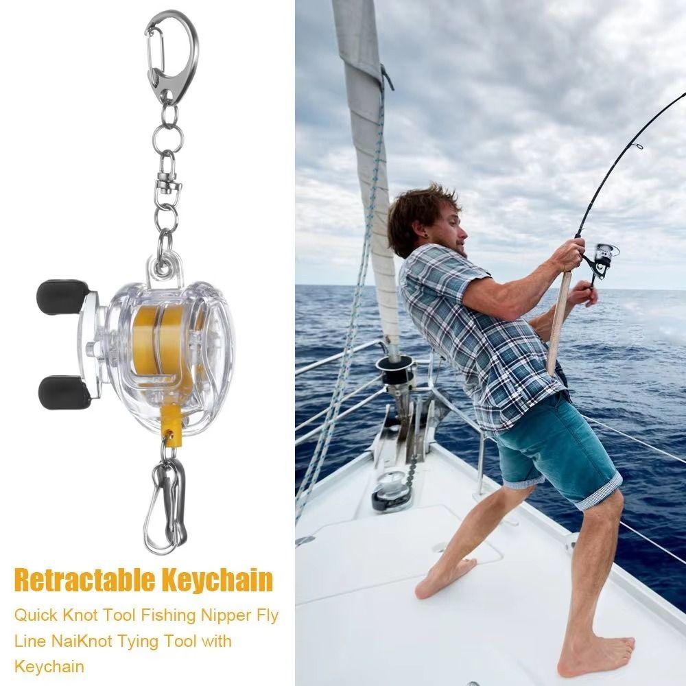Pull Chain Wire Rope Telescopic Retractable Fly Fishing Key Ring Fishing Lovers