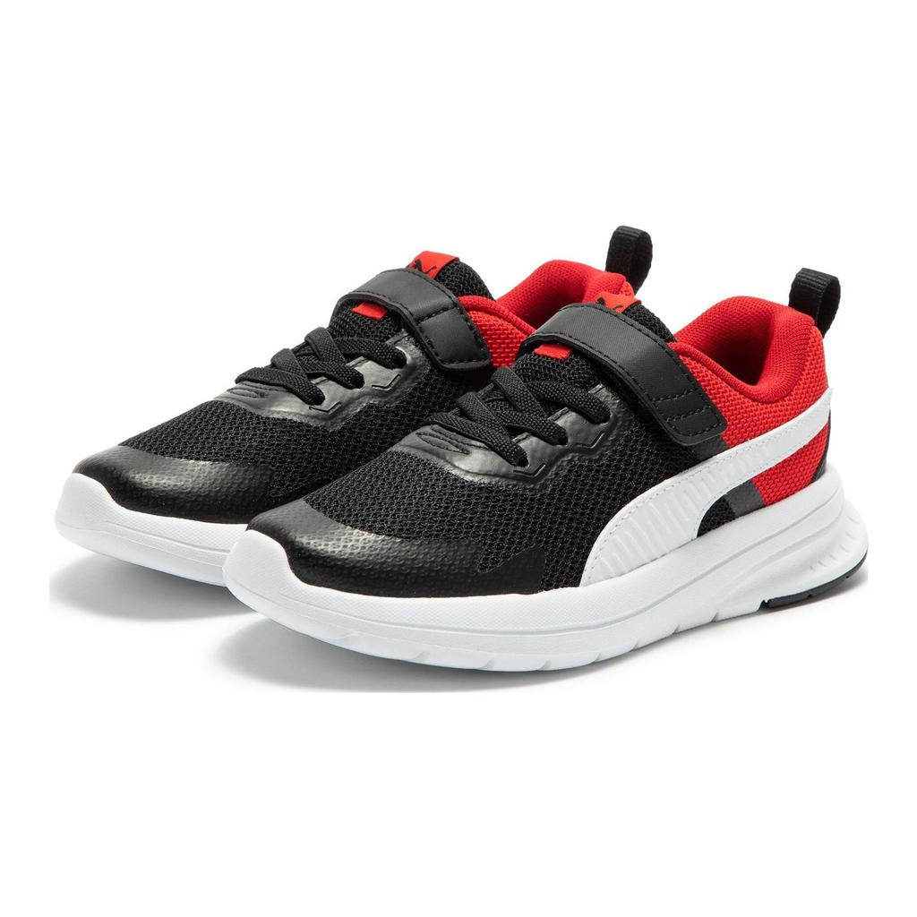 Puma Flex Essential Run Mesh Comfortable Training Sprint Racing Durable Breathable Lightweight Shock Absorption Low Top Kids Running Shoes 386239-01