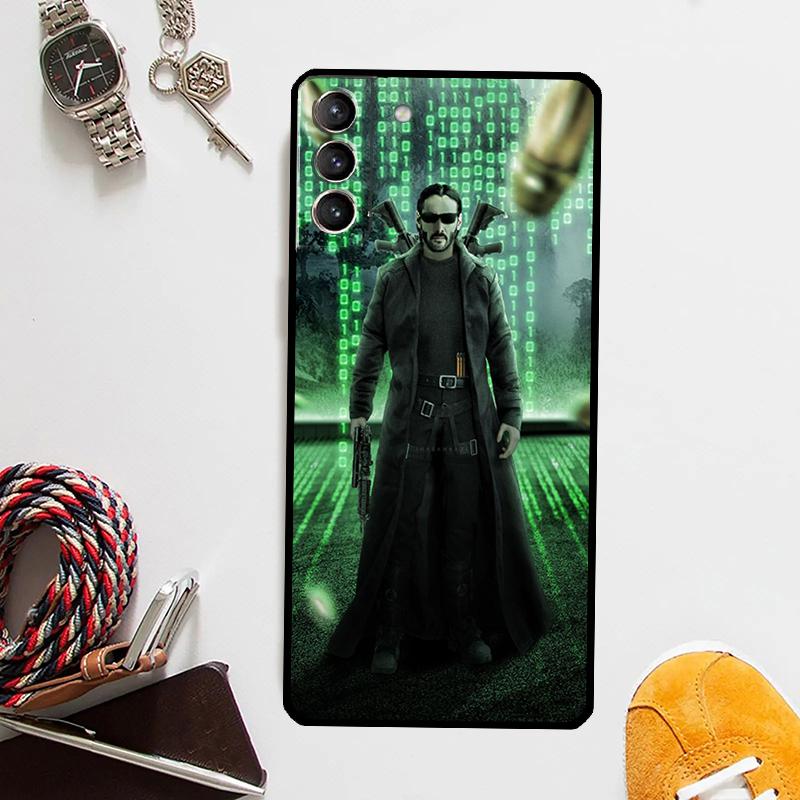 Matrix Cover For Samsung Galaxy S23 Ultra S8 S9 S10 S22 Plus S20 S21 FE Note 10 20 S24 Ultra Case