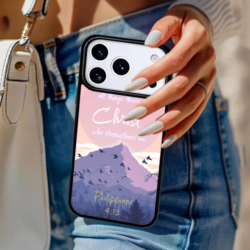 Библия Филиппийцам Иисус Христос Чехол для телефона Для iPhone 17 Air 14 15 13 12 Max Чехол Для Apple 14 15 16 16e 11 Pro Max Plus Coque