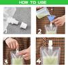 100-pack of 100ml drink pouches – portable jelly pouches suitable for coffee and drinking water; ideal for outdoor activities, travel and parties; 3.