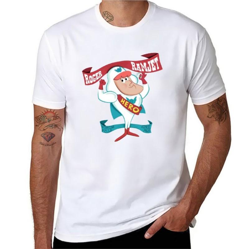 Roger Ramjet hero of our nation TShirt graphics t shirt kawaii clothes mens tall t shirts
