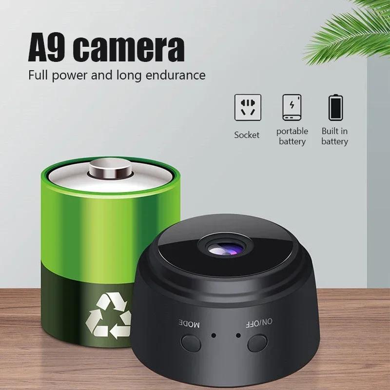 Мини Беспроводная Камера Наблюдения, A9, 1080P HD, WiFi, Датчик, Видеокамера, Веб-видео, Умный Дом, Безопасность, Беспроводная Безопасность
