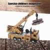 Kids Crane Truck Micro Crane Truck Construction Vehicle Toy Engineering Crane Model Arm Crane Toy Truck Alloy Material Friction Dynamic Design Toy