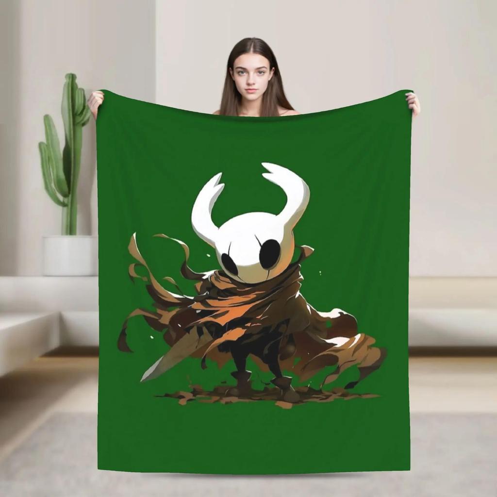 Hollow Knight Japanese Anime Flannel Blanket Soft Warm Throw for Kids Home Decor Bed Sofa Cover Autumn Winter
