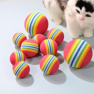 Игрушки для кошек Мяч интерактивный для кошек и собак Жевательная погремушка Царапка Мяч EVA Мяч для тренировок Игрушки для домашних животных Товары