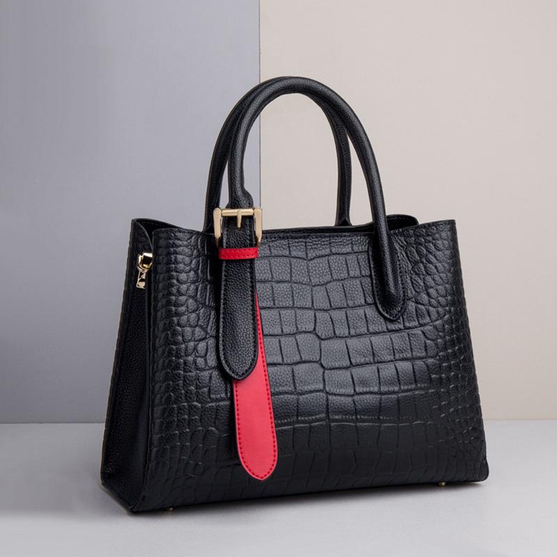 Женская сумка из натуральной кожи: Вместительная, универсальная сумка через плечо и через плечо для мам