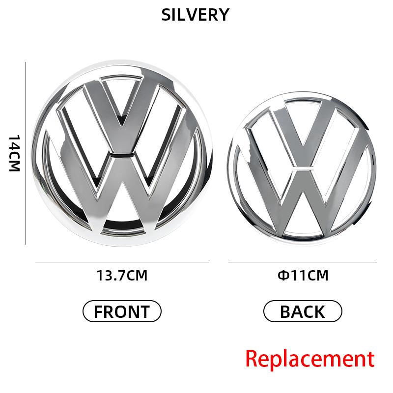 For Volkswagen Car Front Grill Badge Trunk Lid Cover Replacement Accessories 137mm X 110mm For Volkswagen VW 2009-2013 MK6 golf6 PU2
