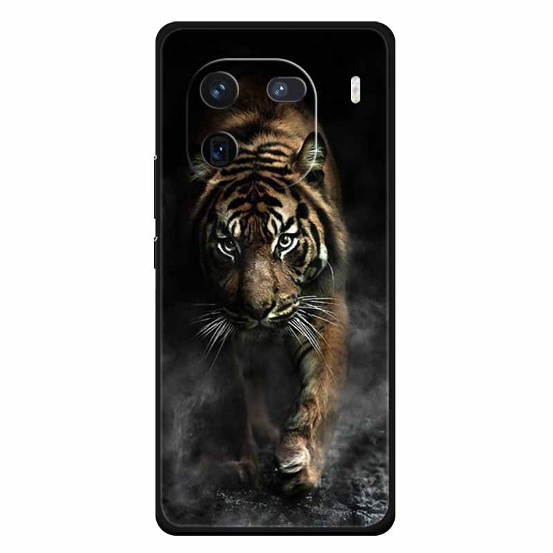 Чехол для Vivo Iqoo 12 Мягкий силикон Милый Кот Лев Печатные Чехлы для Vivo iQOO 12 Pro Чехлы Роскошные Защитные Сумки Iqoo12