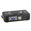 USB VGA KVM Switch 2 Port Share Desktop Laptop Video Monitor LCD Keyboard Mouse