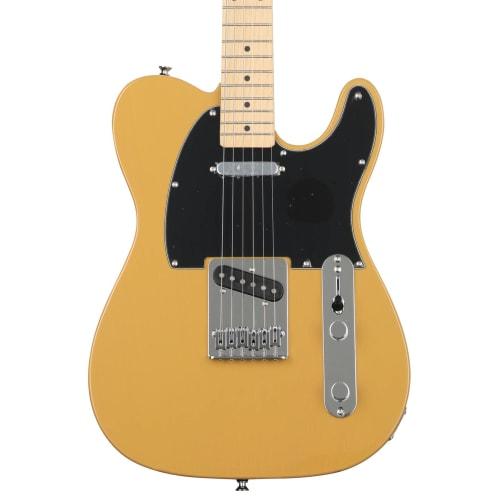 Squier by Fender Affinity Series? Telecaster? Electric Guitar, Maple Fingerboard, Black Pickguard, Butterscotch Blonde, with Soft Case
