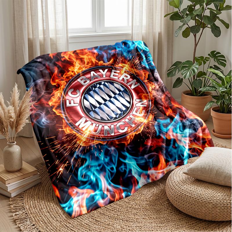 Bayern Munich Soft Flannel Fleece Blanket Lightweight Cozy Warm Throw Blanket For Sofa Bed Home Decor