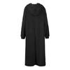 Women's Casual Round Neck Long Sleeved Pullover Loose Wool Hooded Long Sleeved Dress