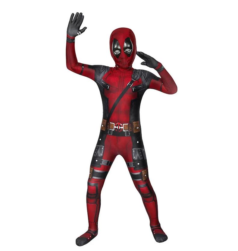 High Quality Cosplay Deadpool Costume Suit Movie Bodysuit Suits Jumpsuit Sword Set Festival Gift Halloween Christmas Party