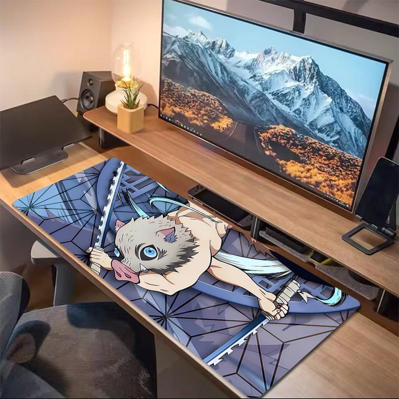 Inosuke Hashibira Print Cushion Non-slip Laptop Tablet Big Mousepad XXL Mat Mini PC Playmat With Lock edge