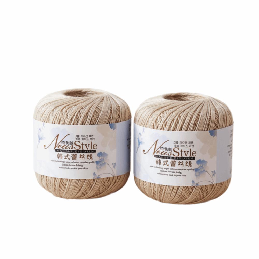 2pcs Light Thin Crochet Thread Cotton Material Cotton Yarn Popular Crochet Lace Yarn For Knitting